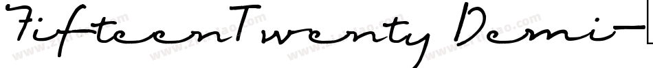 FifteenTwenty Demi字体转换